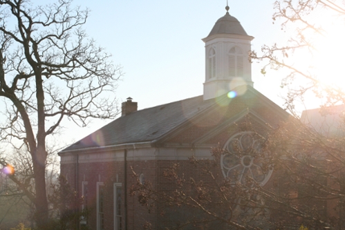 LaGrange College chapel bathed in sunlight